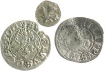 Pommern - Stettin Bogislaus XIV 1620-1637 Lot von 3 Stücken: Doppelschilling 1622 ohne Mmz., Stettin, Greif n.l. / Verschlungenes 'DS' (Sf., ss), Wolg...