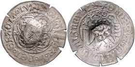 Sachsen - Kurfürstentum, ab 1806 Königreich Friedrich II. der Sanftmütige 1428-1445 Schildgroschen o.J. (1442/44) Mzz. Schrägkreuz / sechsstrahliger S...
