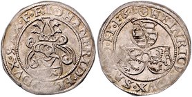 Sachsen - Kurfürstentum, ab 1806 Königreich Johann Friedrich und Heinrich 1539-1541 Groschen 1540 Gemeinschaftsprägung Keilitz 161. Mers. 495. Keilitz...