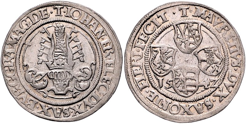 Sachsen - Kurfürstentum, ab 1806 Königreich Johann Friedrich und Moritz 1541-154...