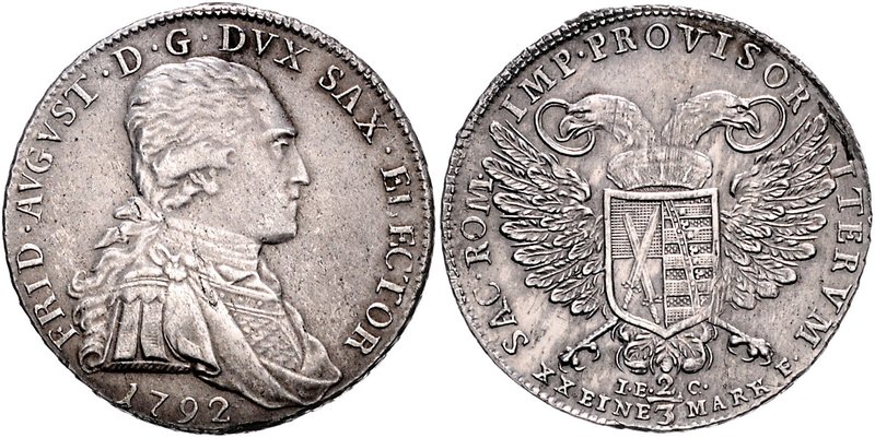 Sachsen - Kurfürstentum, ab 1806 Königreich Friedrich August III. 1763-1806 1/2 ...