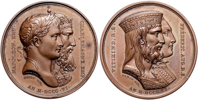 Sachsen - Kurfürstentum, ab 1806 Königreich Friedrich August I. 1806-1827 Bronze...