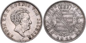 Sachsen - Kurfürstentum, ab 1806 Königreich Anton 1827-1836 Konventionstaler 1835 G Kahnt 435. Dav. 867. AKS 66. Thun 309G. 
kl.Sf. ss/ss-vz