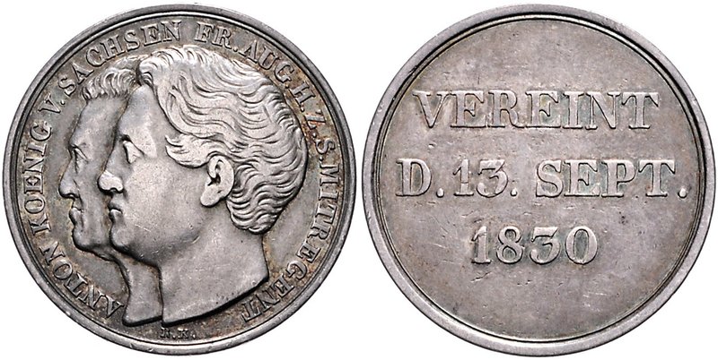Sachsen - Kurfürstentum, ab 1806 Königreich Anton und Friedrich August (II.) 183...