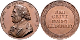 Sachsen - Kurfürstentum, ab 1806 Königreich Friedrich August II. 1836-1854 Bronzemedaille 1839 (v. Krüger) a.d. 50-jährige Amtsjubiläum in Dresden von...