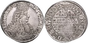Sachsen - Gotha-Altenburg Friedrich I. 1675-1691 Taler 1691 IT Gotha auf seinen Tod Dav. 7475. Steguweit 201. Schnee 499. Mers. 3095. 
sehr selten, k...
