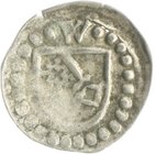 Worms - Stadt Schüsselpfennig o.J. (um 1510) W über spanischem Schild mit dem Wormser Schlüssel Joseph 298a. aus Fd. Fulda 94. 
l.Prschw., 0,26 g ss-...