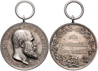 Württemberg Wilhelm II. 1891-1918 Silbermedaille o.J. Militärverdienstmedaille 'FÜR TAPFERKEIT UND TREUE' OEK 3035. 
m. Orig.Öse 28,4mm 12,5g vz