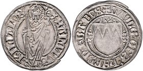 Würzburg - Bistum Lorenz von Bibra 1495-1519 Schilling 1498 Helm. 7. Fd. Fulda 32 (2 Ex.). 
2,20 g ss-vz