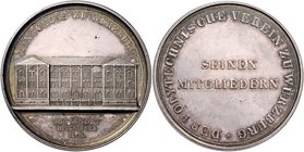 Würzburg - Stadt Silbermedaille 1856 (v. L. Piltz) a.d. 50-jährige Bestehen des Polytechnischen Vereins 
44,1mm 40,9g vz+