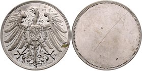 5 Mark o.J. Rückseitenprobe von Balmberger: großer Reichsadler / nur Perlkranz J. S. 87. Schaaf -. 
kl.Fleck vz-st