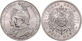 Preussen Wilhelm II. 1888-1918 5 Mark 1901 (A) Zum 200-jährigen Bestehen des Königreichs J. 106. 
winz.Rf. f.st/st