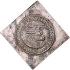 Sachsen Friedrich August III. 1904-1918 Einseitige Silberklippe o.J. zu 3 Mark 1917 E Zum 400-jährigen Reformationsjubiläum, Rs: Punze 925 J. zu141. ...