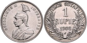 Deutsch-Ostafrika 1 Rupie 1908 J J. 722. 
 ss+