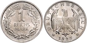 Weimarer Republik 1 Reichsmark 1925 F J. 319. 
 f.st