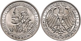 Weimarer Republik 3 Reichsmark 1928 D Zum 400. Todestag von Albrecht Dürer J. 332. 
 vz-st
