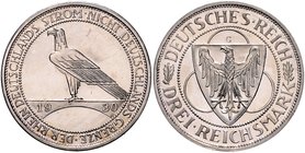 Weimarer Republik 3 Reichsmark 1930 G Zur Rheinlandräumung J. 345. 
l.ber. EA