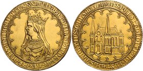 RDR - Länder - Böhmen Matthias II. 1612-1619 Goldmedaille o.J. sog. Prager Judenmedaille, (mit Jahreszahl 1231, geschaffen um 1619) Gekröntes Brustbil...