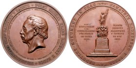 RDR - Länder - Böhmen Franz Joseph I. 1848-1916 Bronzemedaille 1859 (v. Seidan) a.d. Enthüllung des Radetzky-Denkmals in Prag am 15. November Hauser 2...