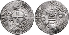 Frankreich Philippe V. le Long. 1316-1322 Gros tournois o.J. Aus dem Fund von Oberveischede mit Schmuckkästchen Dupl. 238. Ciani 244. Lafaurie 242. 
...