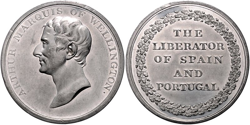 Großbritannien George III. 1760-1820 Zinnmedaille o.J. (unsign.) a.d. Duke of We...
