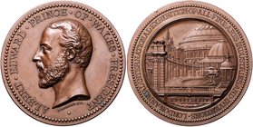 Großbritannien Victoria 1837-1901 Bronzemedaille 1874 (v. Boehm/Morgan) a.d. Kunst- und Industrieausstellung in London, i.Rd: MDLLE L. MARQUISET. CATA...