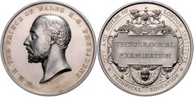 Großbritannien Victoria 1837-1901 Silbermedaille 1898 (graviert) (v. Wyon) Prämie für die 'Technologische Prüfung' des London Institutes, i.Rd: WILLIA...