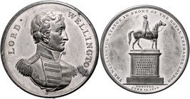 Großbritannien - Lots Lot von 3 Stücken: Zinnmedaille o.J. (v. Haliday) a.d. Siege Wellingtons in Portugal und Spanien (etw. Belag, vz-, 48,0mm 39,1g)...