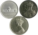 Großbritannien - Lots Lot von 11 Stücken: Einseitiger Bronzeguss auf Karl II., König v. England 1660-1685, Bronzemedaille 1840 a.d. Vermählung von Que...