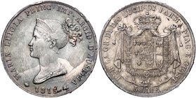 Italien - Parma Maria Luigia d'Austria. 1815-1847 5 Lire 1815 KM C# 30. 
kl.Kr. ss