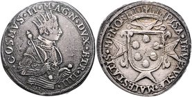 Italien - Toskana Cosimo II. de'Medici 1609-1620 Taler 1618 Pisa Dav. 4195. 
Rs: winz. Sf. gutes ss