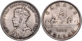 Kanada George V. 1910-1936 Dollar 1935 KM 30. 
 vz+