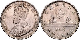 Kanada George V. 1910-1936 Dollar 1936 KM 30. 
 ss-vz