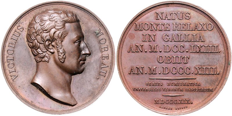 Russland Alexander I. 1801-1825 Bronze-Suitenmedaille 1819 (v. Caunois/Durand) a...