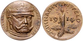 Medaillen von Karl Goetz Bronzemedaille 1914 Weihnacht im Feld Kien. 241. 
22,8mm 6,6g vz