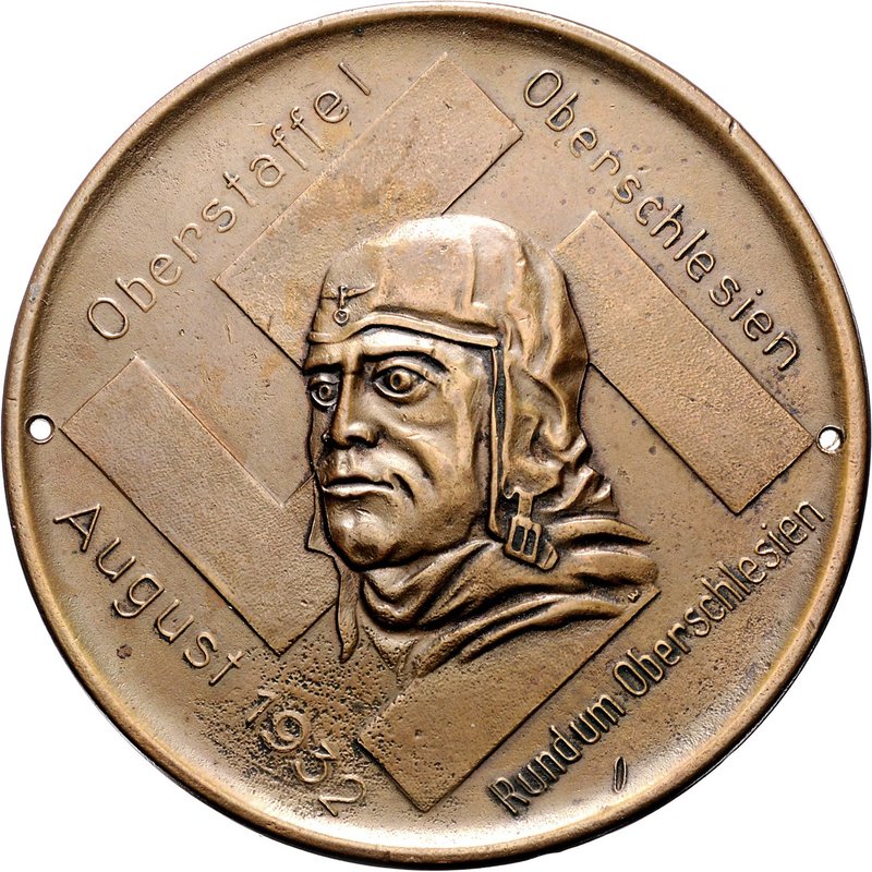 - Auto und Motorrad Autoplakette 1932 der Oberstaffel Oberschlesien 'Rund um Obe...