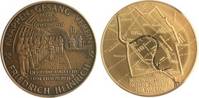 - Bergbau - Deutschland - Lots Lot von 11 modernen Silber- und Bronzemedaillen: 1963 (v. Kirchheimer) auf 150 Jahre Bergkapelle der Schwäbischen Hütte...