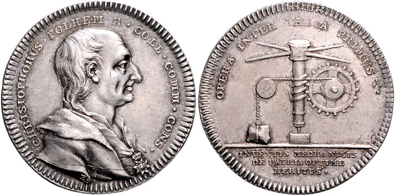 - Bergbau - Schweden Silbermedaille o.J. (v. Enhoerning) a.d. Bergbauingenieur u...