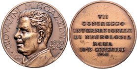 - Medicina in nummis Bronzemedaille 1961 (v. Cost Affer) a.d. 7. Internationalen Neurologen-Kongress, mit Portrait Giovanni Mingazzini 1859-1929 
40,...