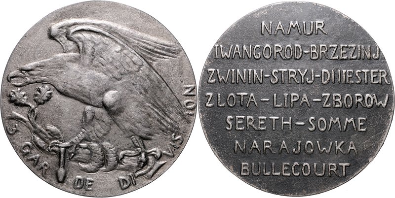 - Militaria, Orden und Ehrenzeichen Eisengussmedaille o.J. a.d. 3. Garde Divisio...