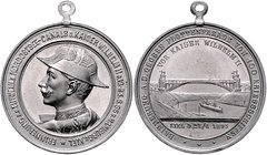 - Nord-Ostsee-Kanal Aluminium-Medaille 1895 (unsign.) a.d. Internationale Flottenparade anl. der Eröffnung des Nord-Ostsee-Kanals Kahle 1895- 67 e1. L...