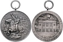 - Schützenmedaillen - Leipzig Silbermedaille 1913 a.d. Erinnerungsschießen am 24.-26. August, i.Rd: 990 B. H. MAYER PFORZHEIM Gebauer 1913. 41. Peltze...