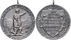 - Schützenmedaillen - Schramberg Silbermedaille 1925 (unsign.) a.d. 14. Zimmerschützen-Schwarzwald-Gauschießen vom 6.-8. Juni, mit Punze 990 
m. Orig...