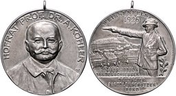 - Schützenmedaillen - Weissenfels Silbermedaille 1926 (v. H. Wernstein, Jena) a.d. 25-jährige Jubiläums-Bundesschießen des Deutschen Pistolen-Schützen...