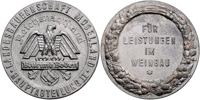 - Tiere und Landwirtschaft Zinnmedaille o.J. des Reichsnährstandes 'Blut und Bod...