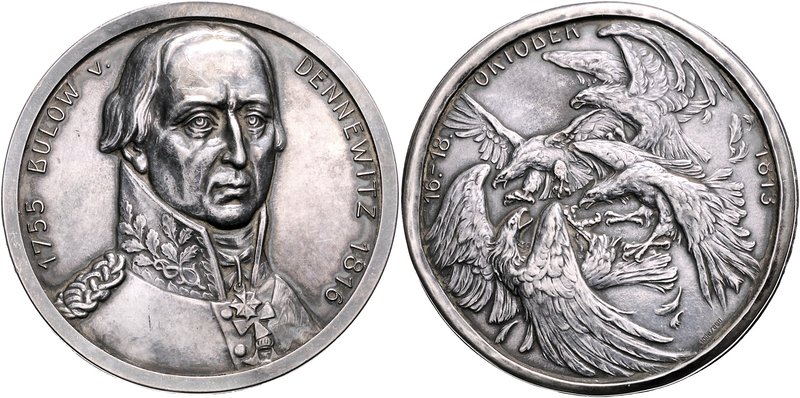 - Befreiungskriege 1813-1815 Silbermedaille o.J. (v. B.H. Mayer) Zusammengesetze...