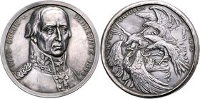 - Befreiungskriege 1813-1815 Silbermedaille o.J. (v. B.H. Mayer) Zusammengesetze Medaille mit Randfassung, auf Graf Bülow v. Dennewitz 1755-1816 und d...