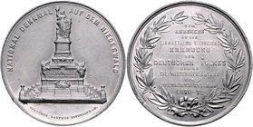 - Allgemeine Medaillen Zinnmedaille o.J. (v. Gebrüder Hartwig, Offenbach a.M.) auf die Enthüllung des Niederwalddenkmals und die Reichsgründung 1871 ...