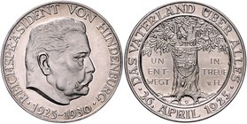 - Allgemeine Medaillen Silbermedaille 1930 (v. Glöckler) auf 5 Jahre Reichspräsidentschaft Hindenburgs, i.Rd: PREUSS: STAATSMÜNZE SILBER 900 FEIN 
36...