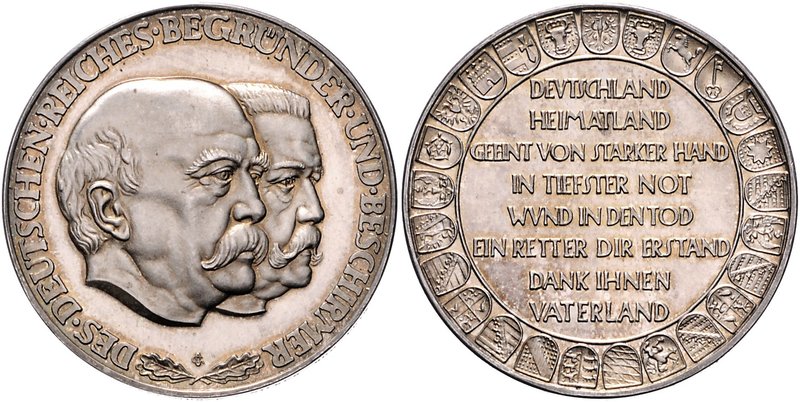 - Allgemeine Medaillen Silbermedaille o.J. (v. Glöckler) a.d. Begründer und Besc...